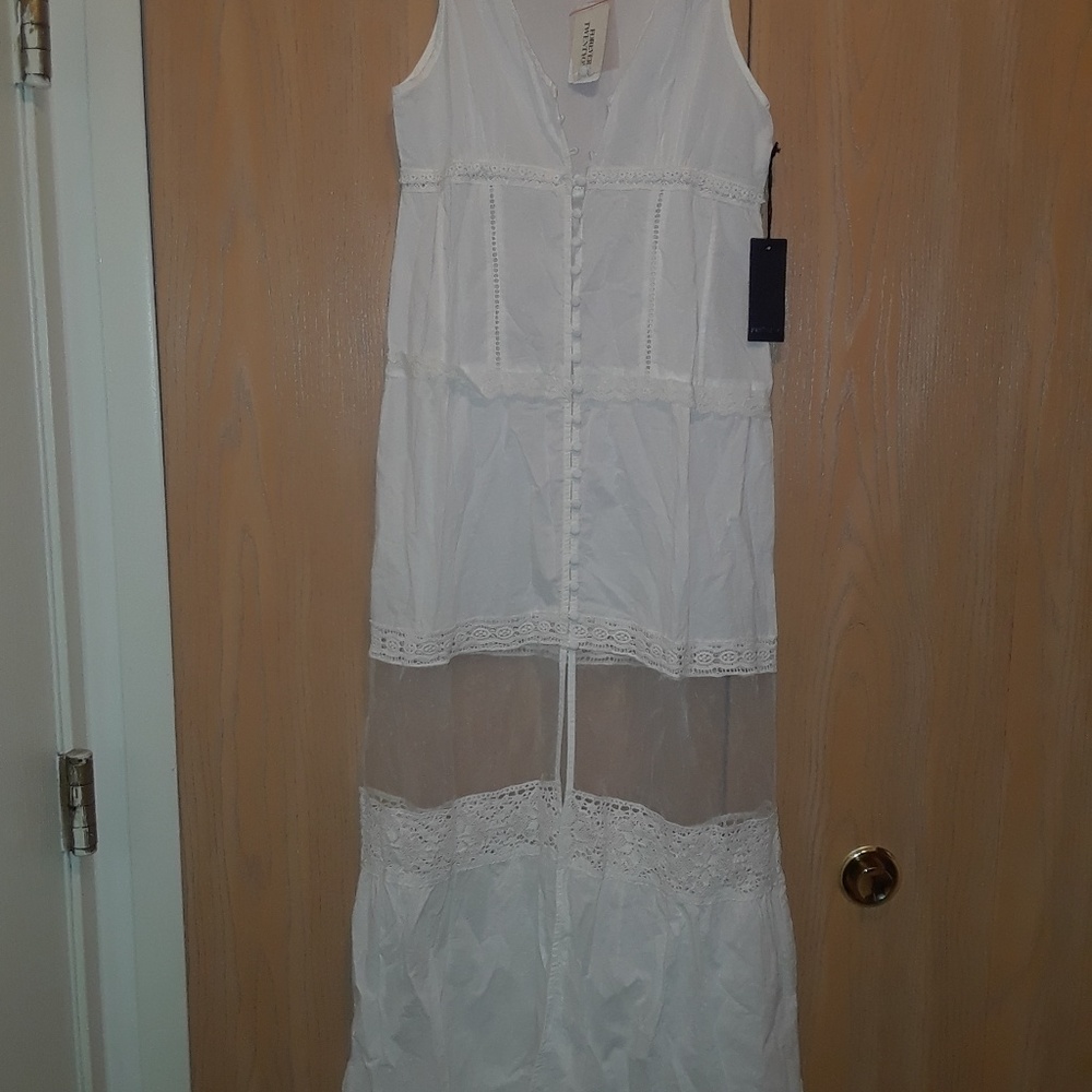 BNWT White sheer boho dress!